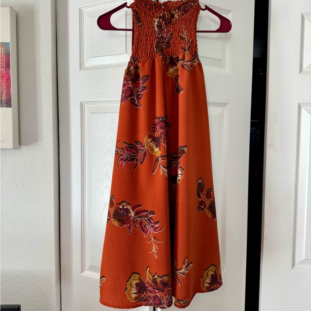 Maurices Orange Floral Dress